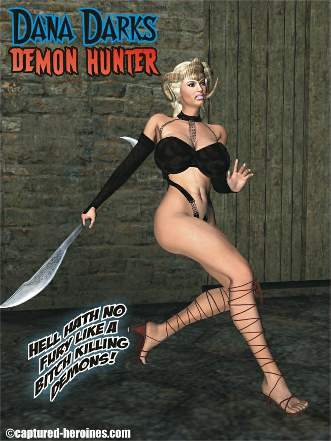 bị bắt nữ anh hùng Dana đồ tối màu – con quỷ hunter page 1